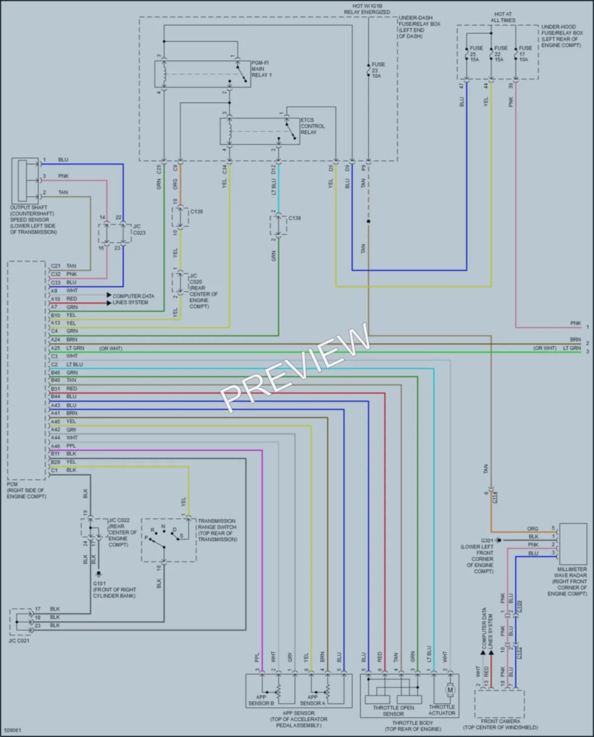 2016 Acura RDX Cruise Control wiring diagram preview
