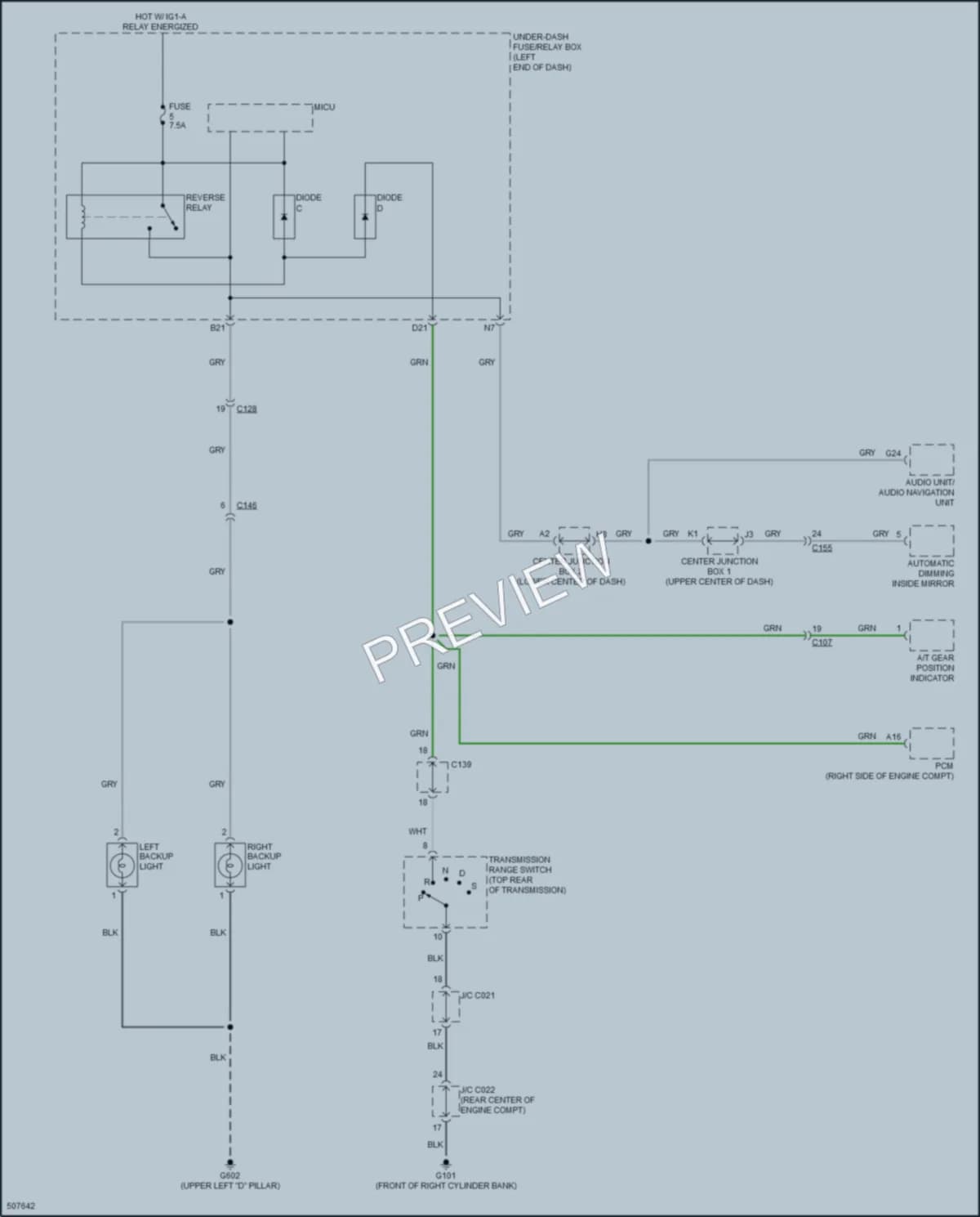 2016 Acura RDX Exterior Lights wiring diagram preview