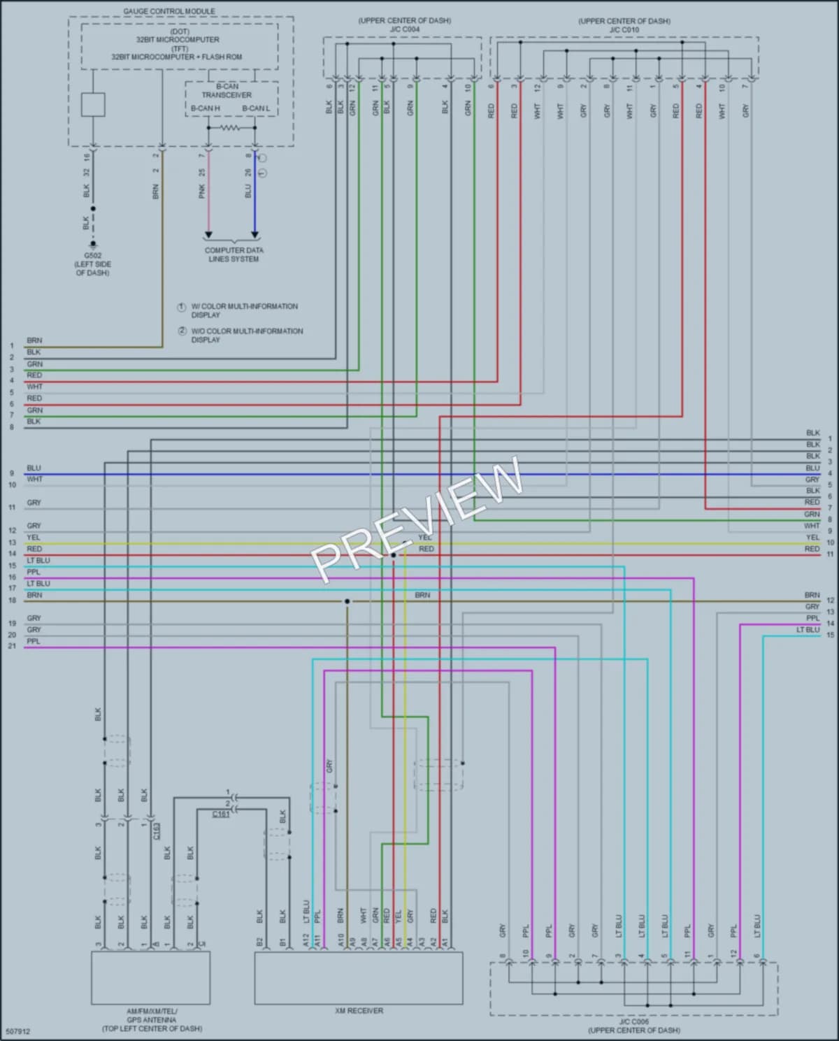 2016 Acura RDX Radio wiring diagram preview