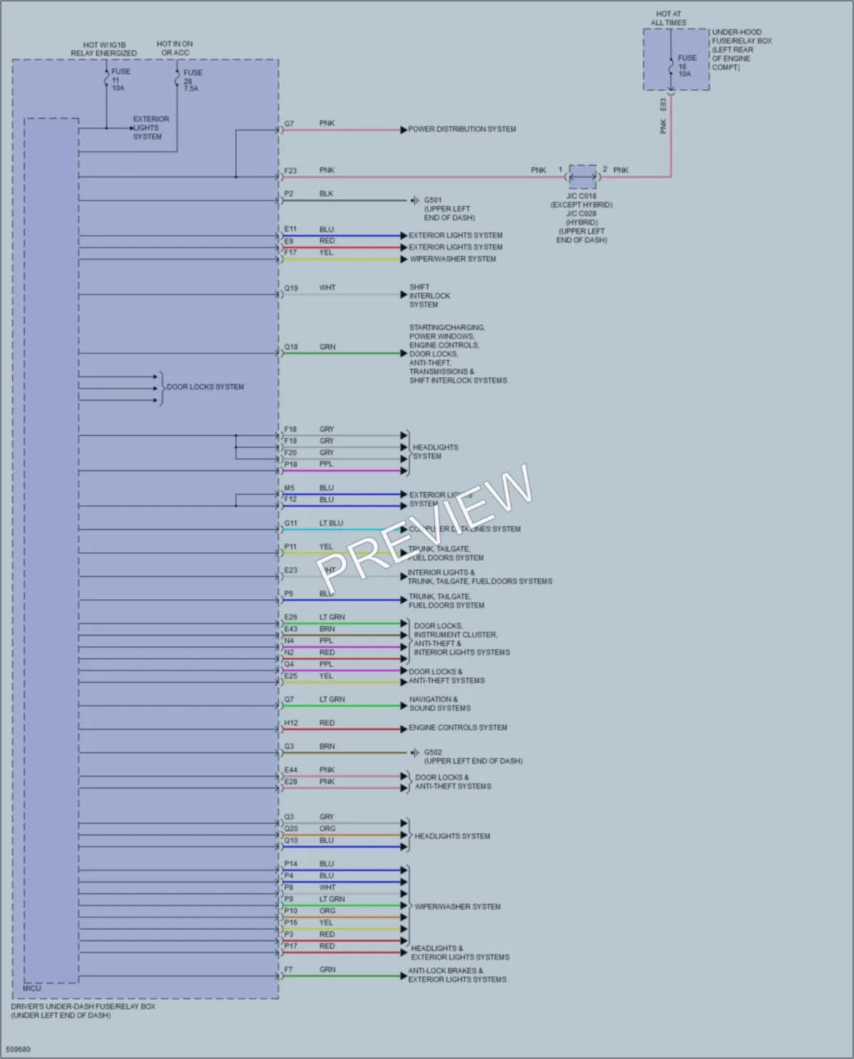 2016 Acura RLX Body Control Modules wiring diagram preview