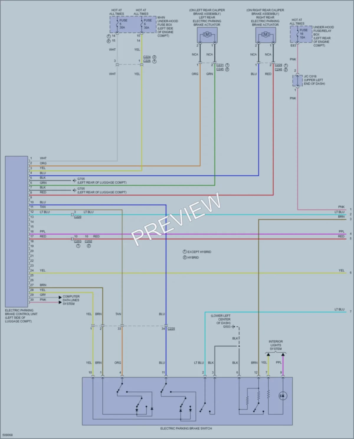 2016 Acura RLXSportHybrid Shift Interlock wiring diagram preview