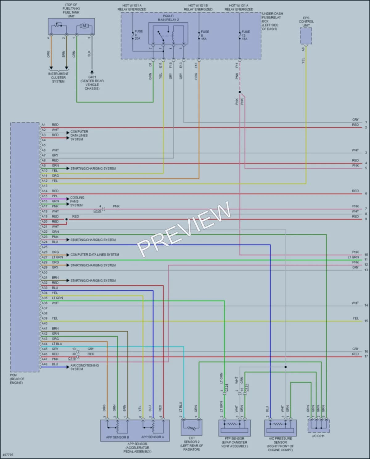 2016 Acura TLX Engine Performance wiring diagram preview