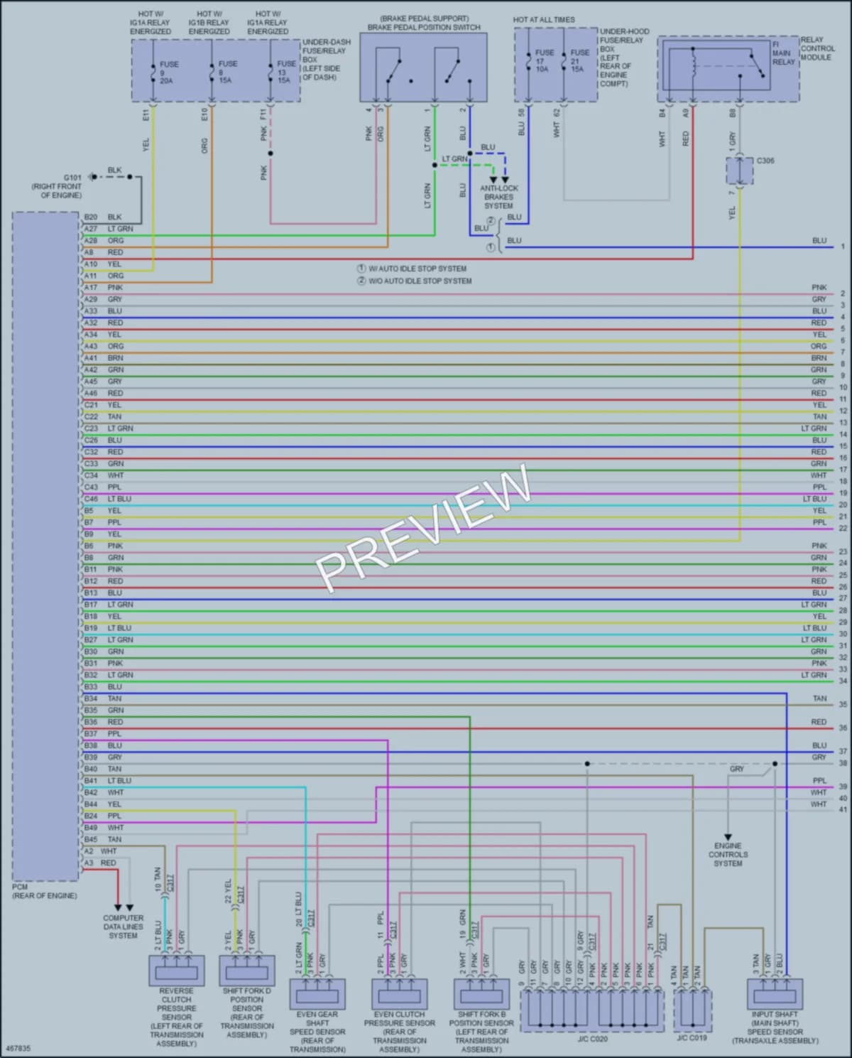 2016 Acura TLX Transmission wiring diagram preview