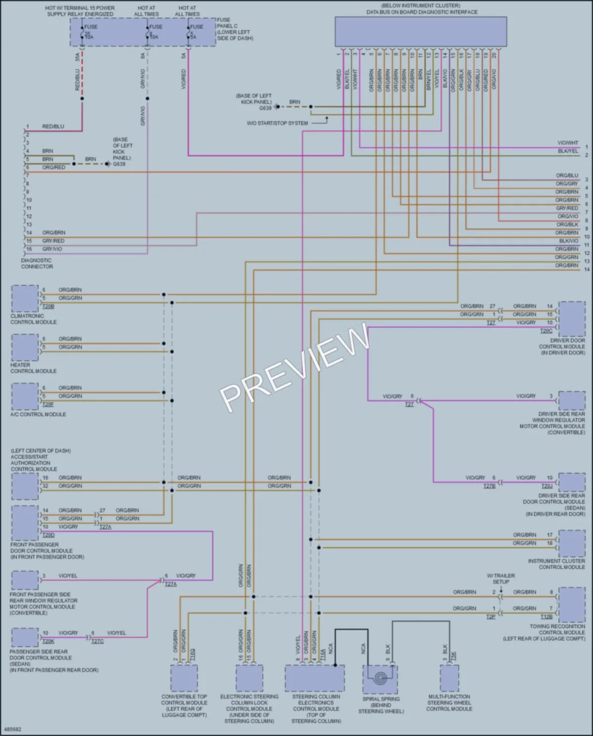 2016 Audi A3 Computer Data Lines wiring diagram preview