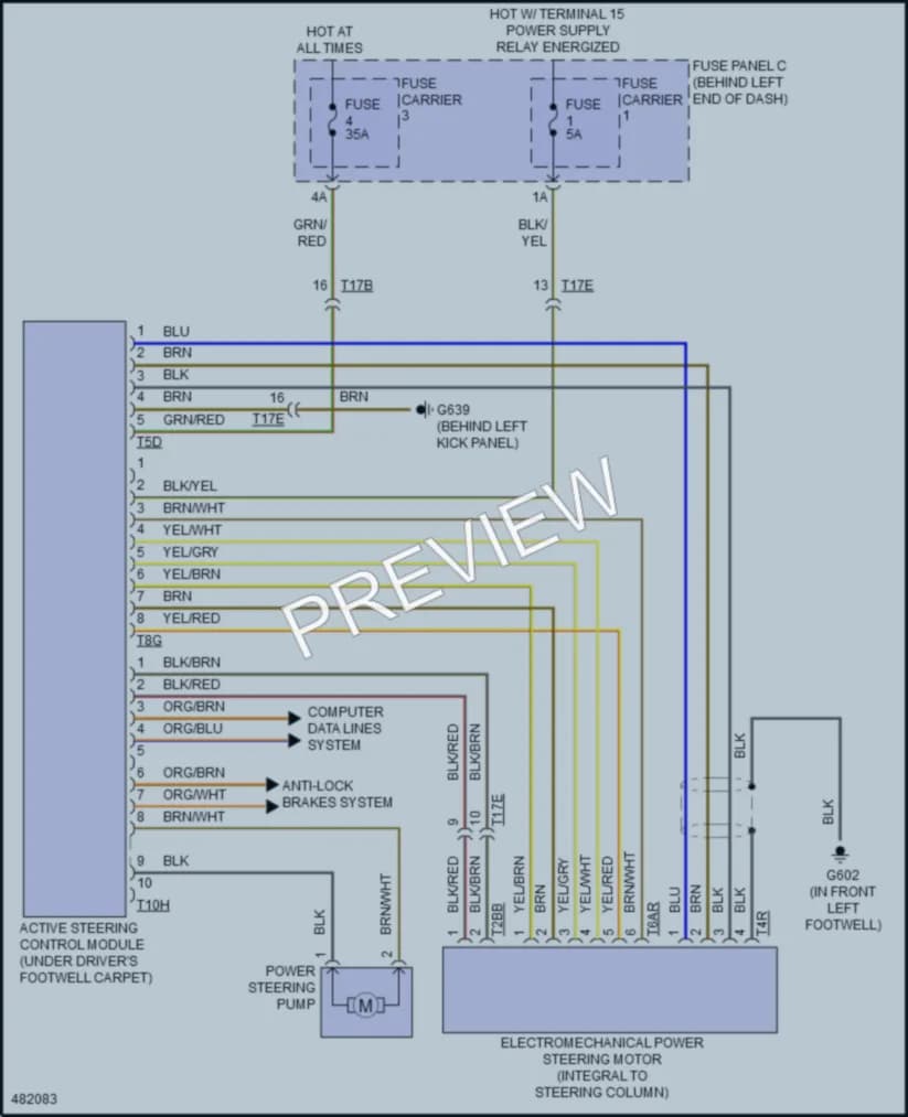 2016 Audi A4 Electronic Power Steering wiring diagram preview