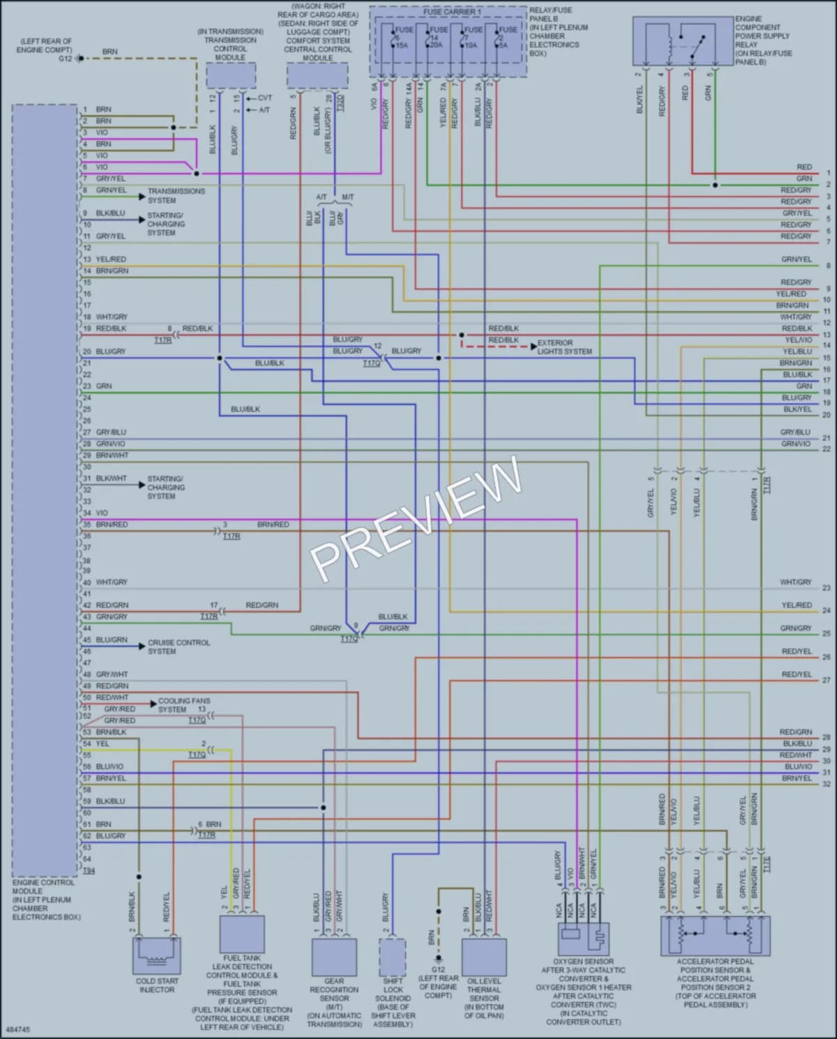 2016 Audi A4 Engine Performance wiring diagram preview