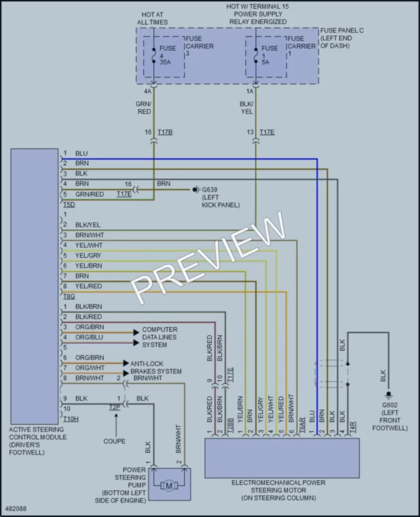 2016 Audi A5 Electronic Power Steering wiring diagram preview