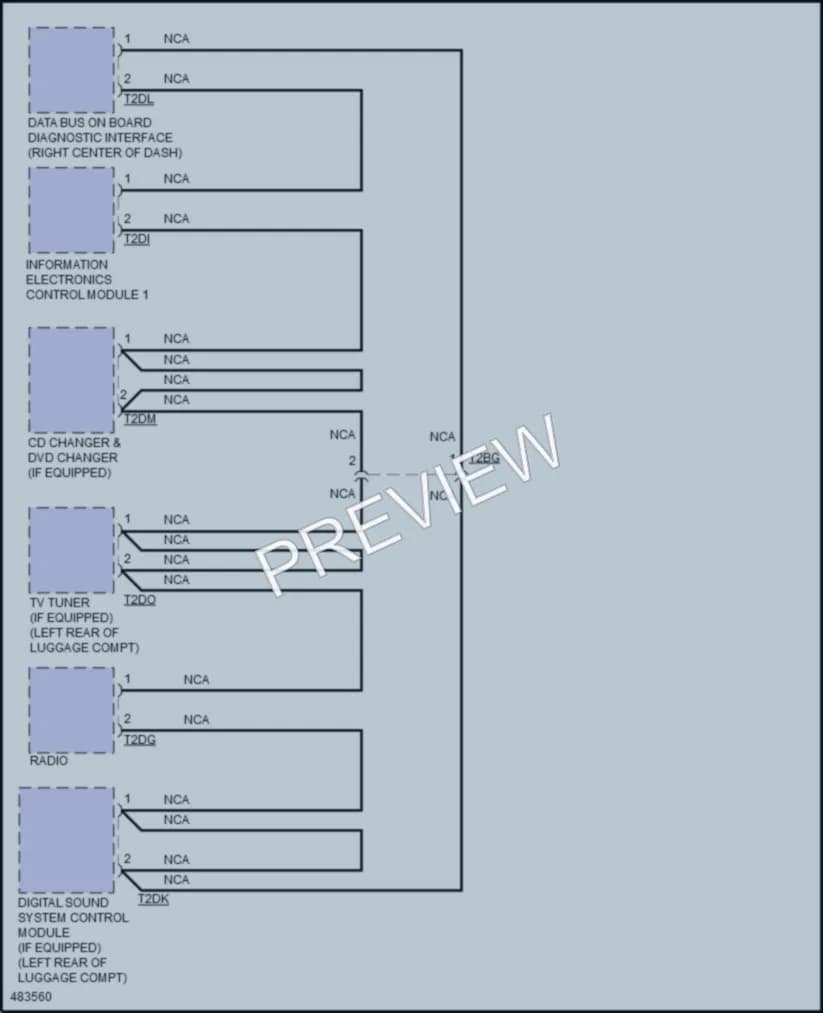 2016 Audi A5 Radio wiring diagram preview