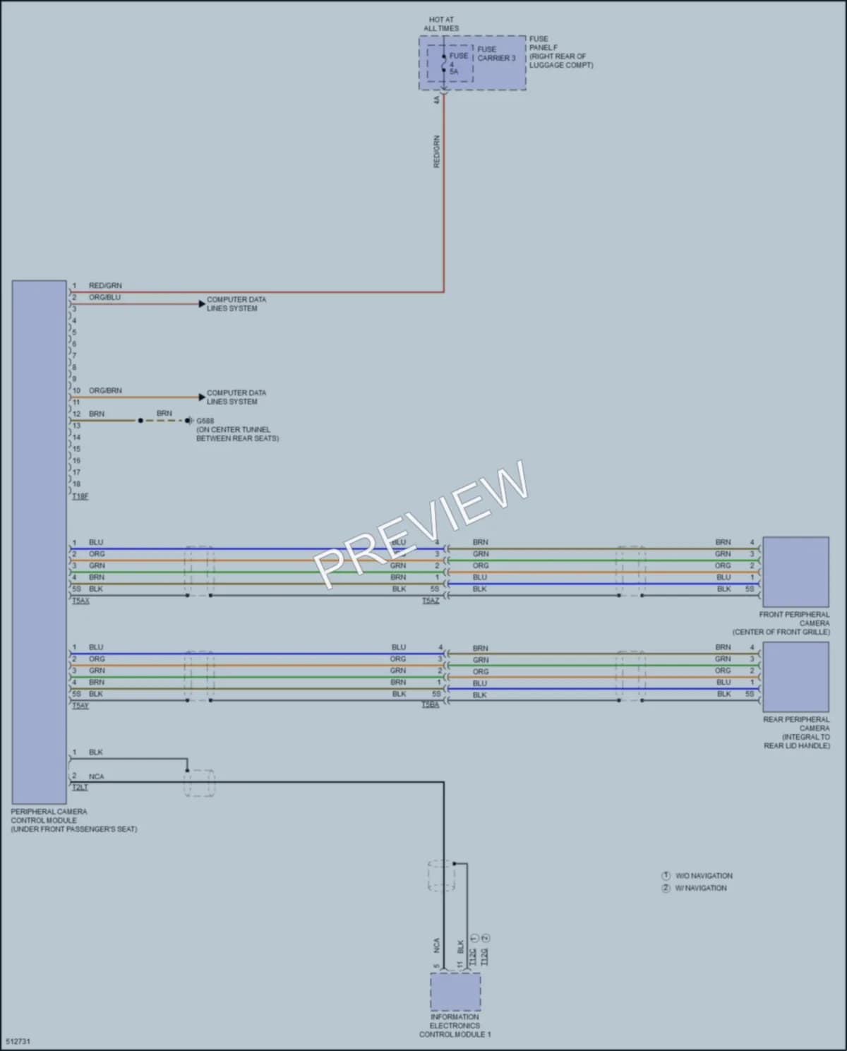 2016 Audi A7 Navigation wiring diagram preview