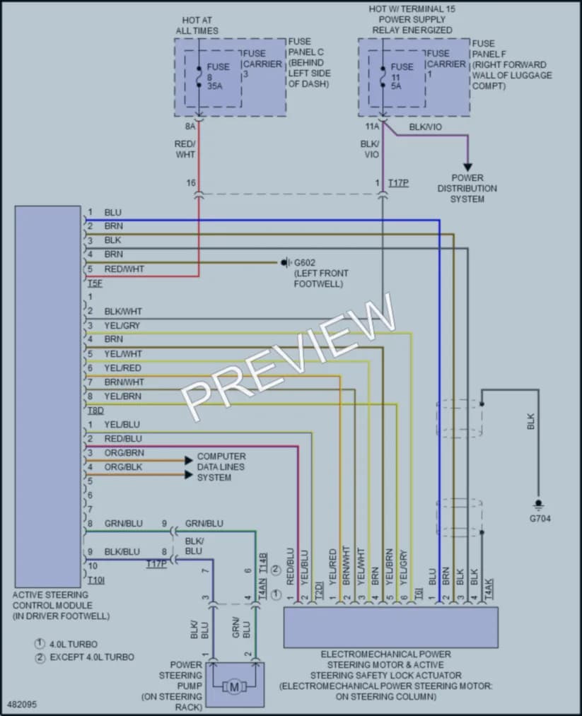 2016 Audi A8 Electronic Power Steering wiring diagram preview