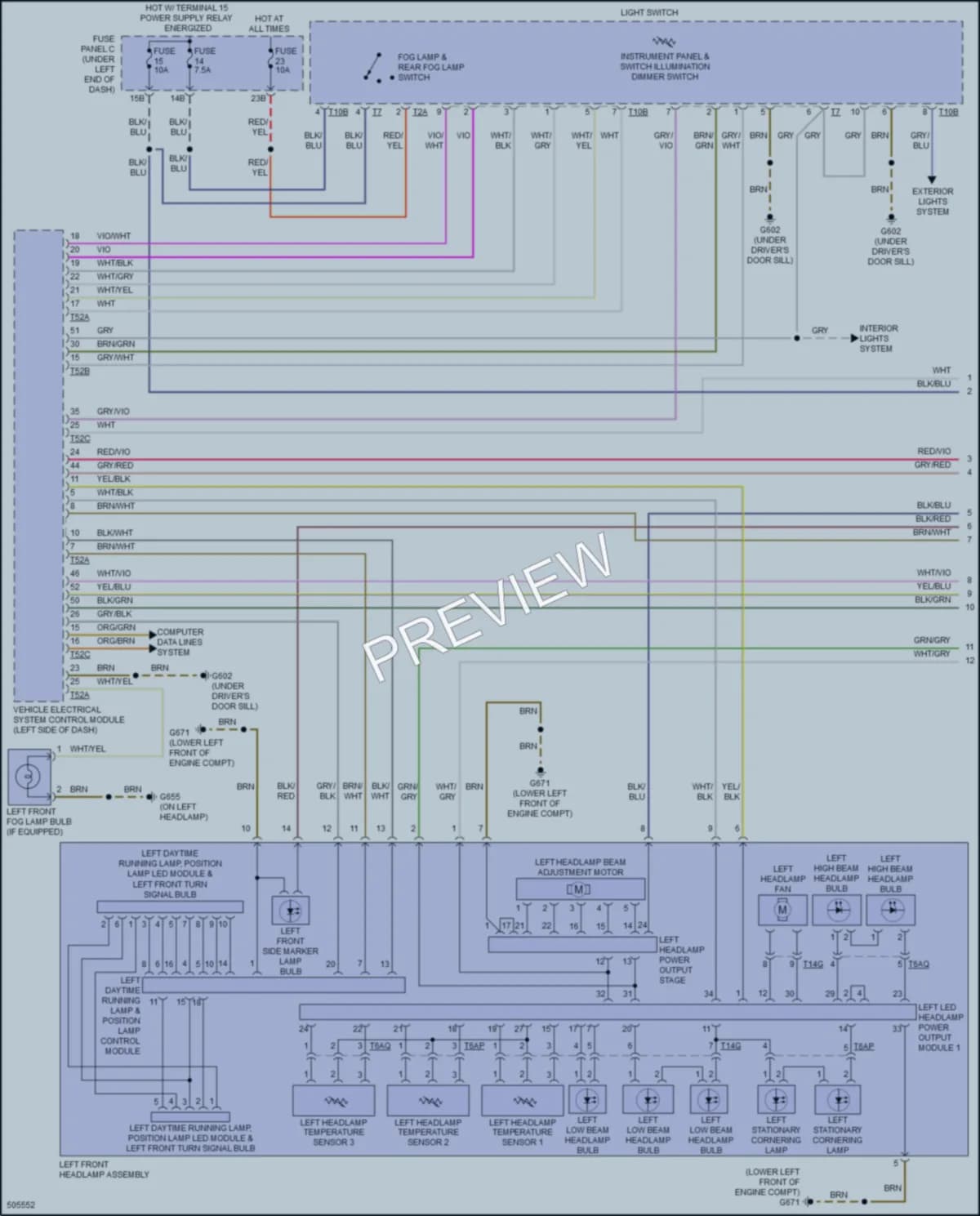2016 Audi Q3 Headlights wiring diagram preview