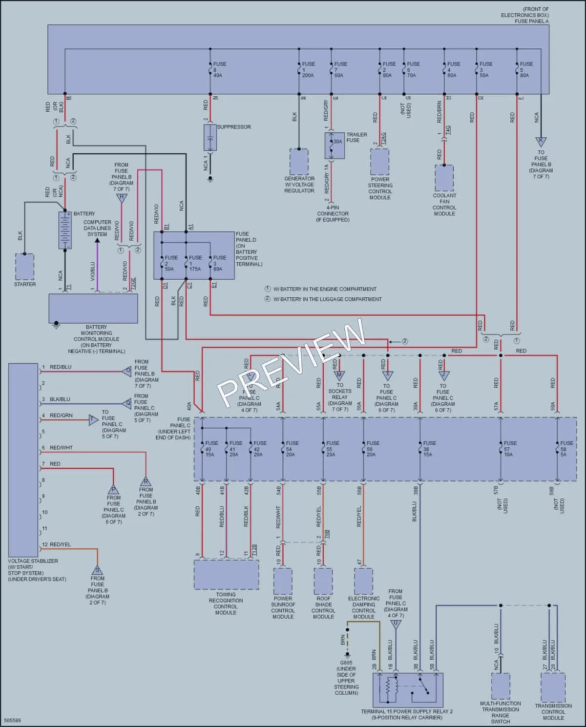 2016 Audi Q3 Power Distribution wiring diagram preview