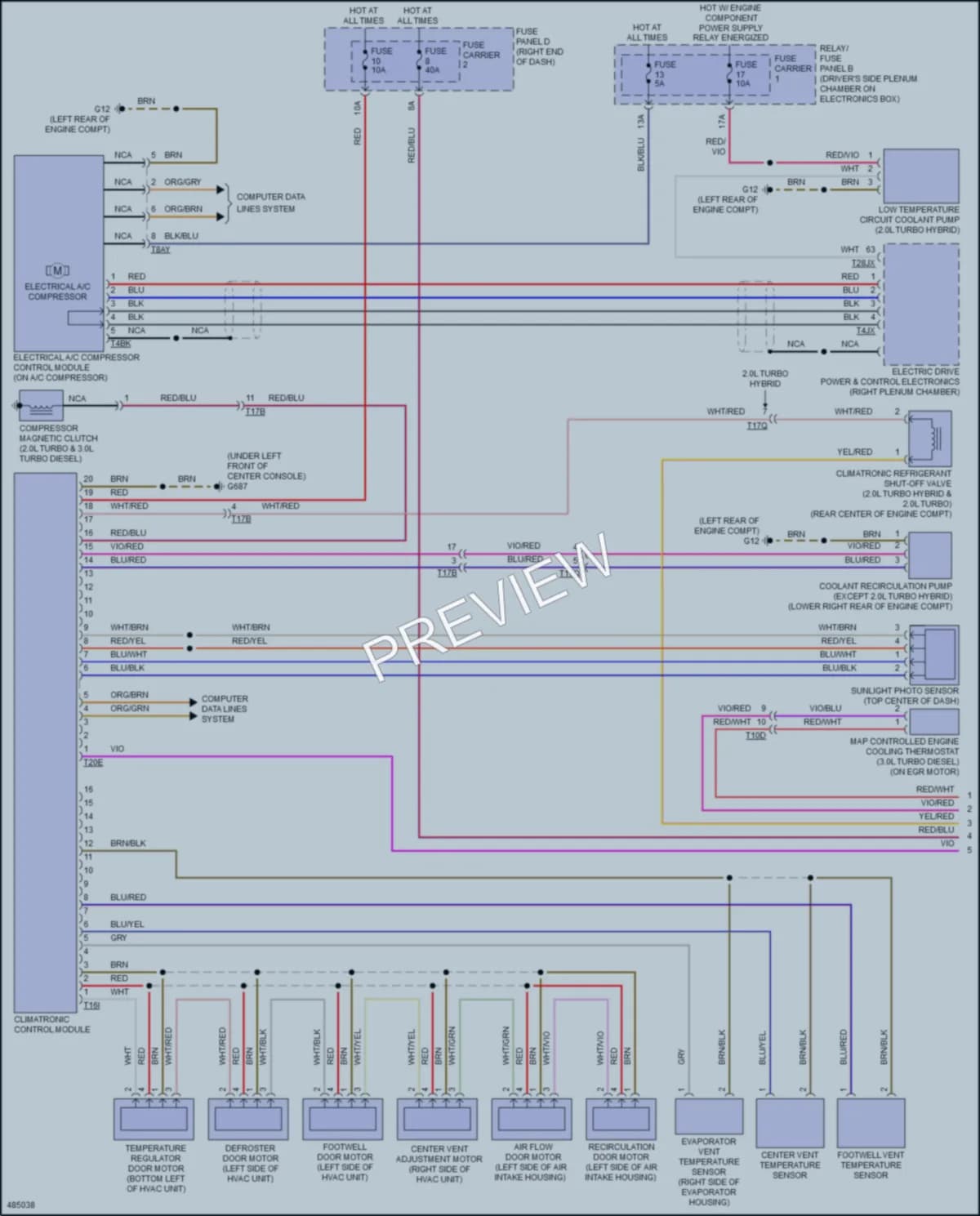 2016 Audi Q5 Air Conditioning wiring diagram preview