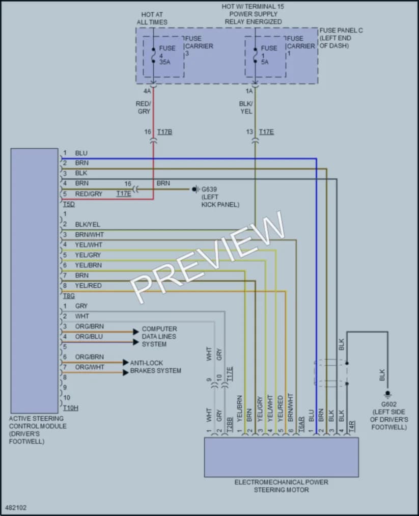 2016 Audi Q5 Electronic Power Steering wiring diagram preview
