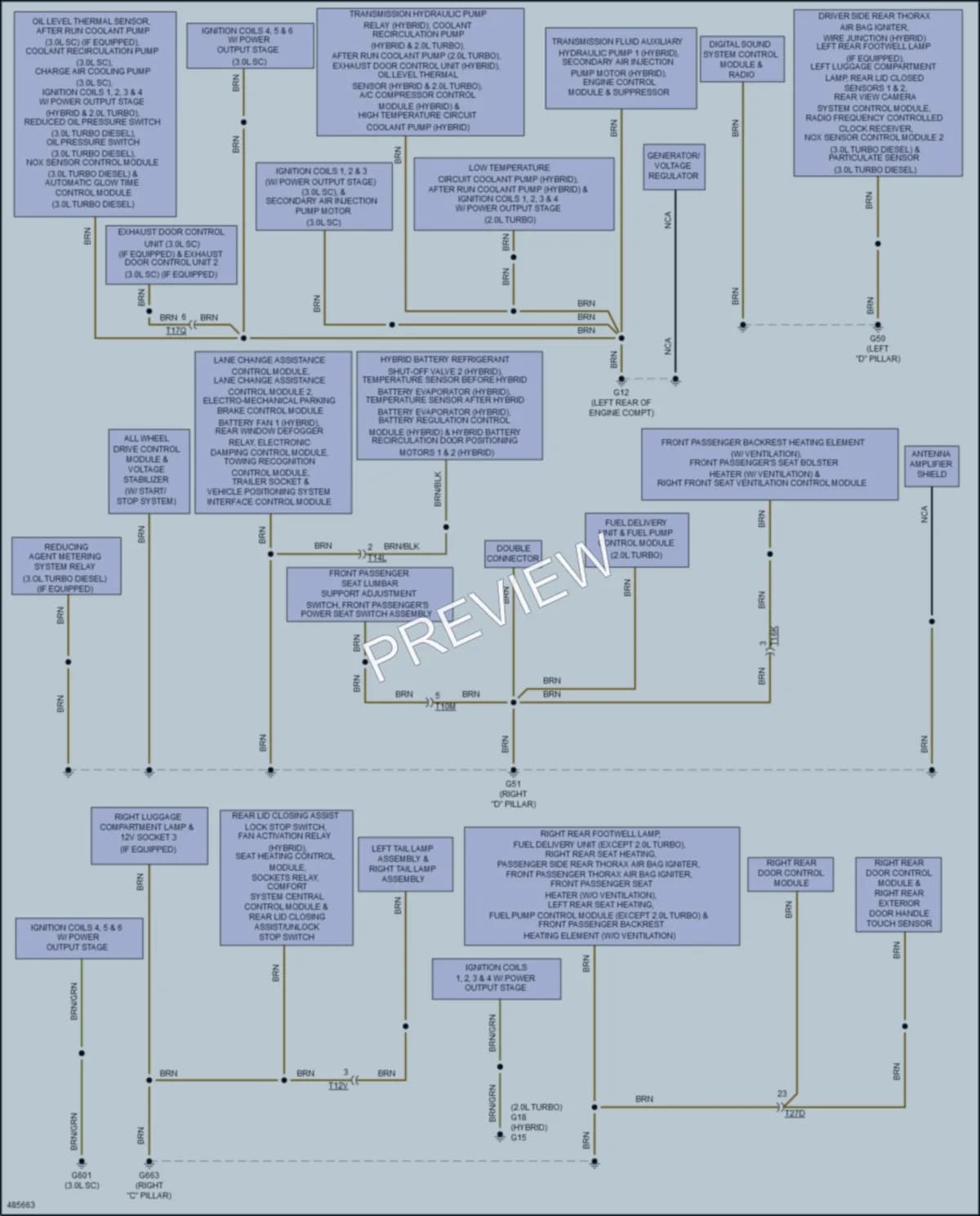 2016 Audi Q5hybrid Ground Distribution wiring diagram preview