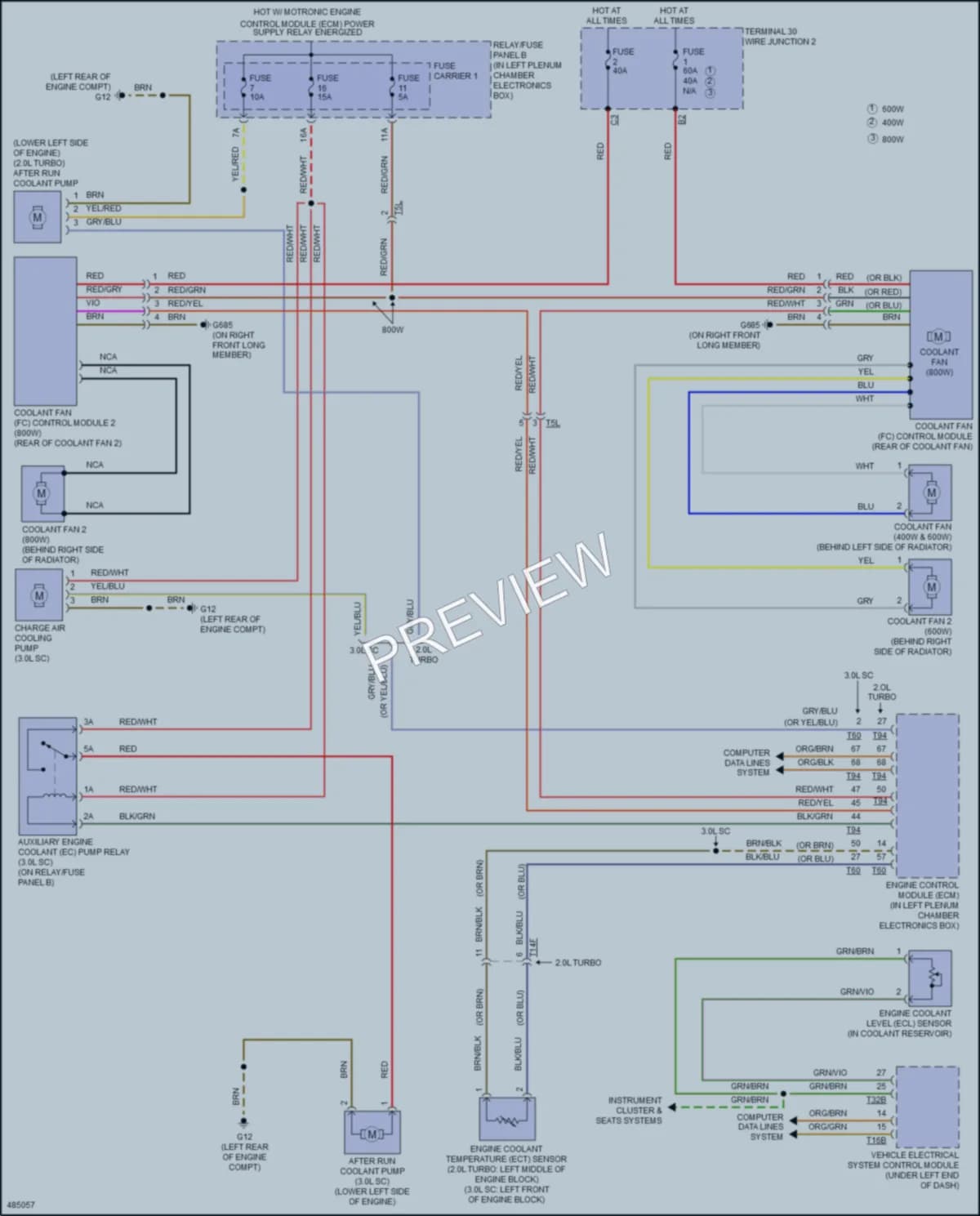 2016 Audi S4 Cooling Fan wiring diagram preview