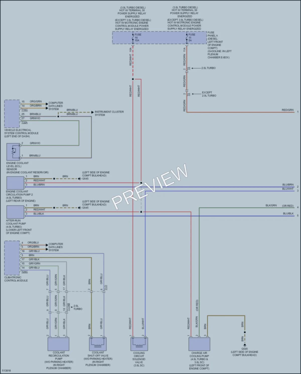 2016 Audi S6 Cooling Fan wiring diagram preview