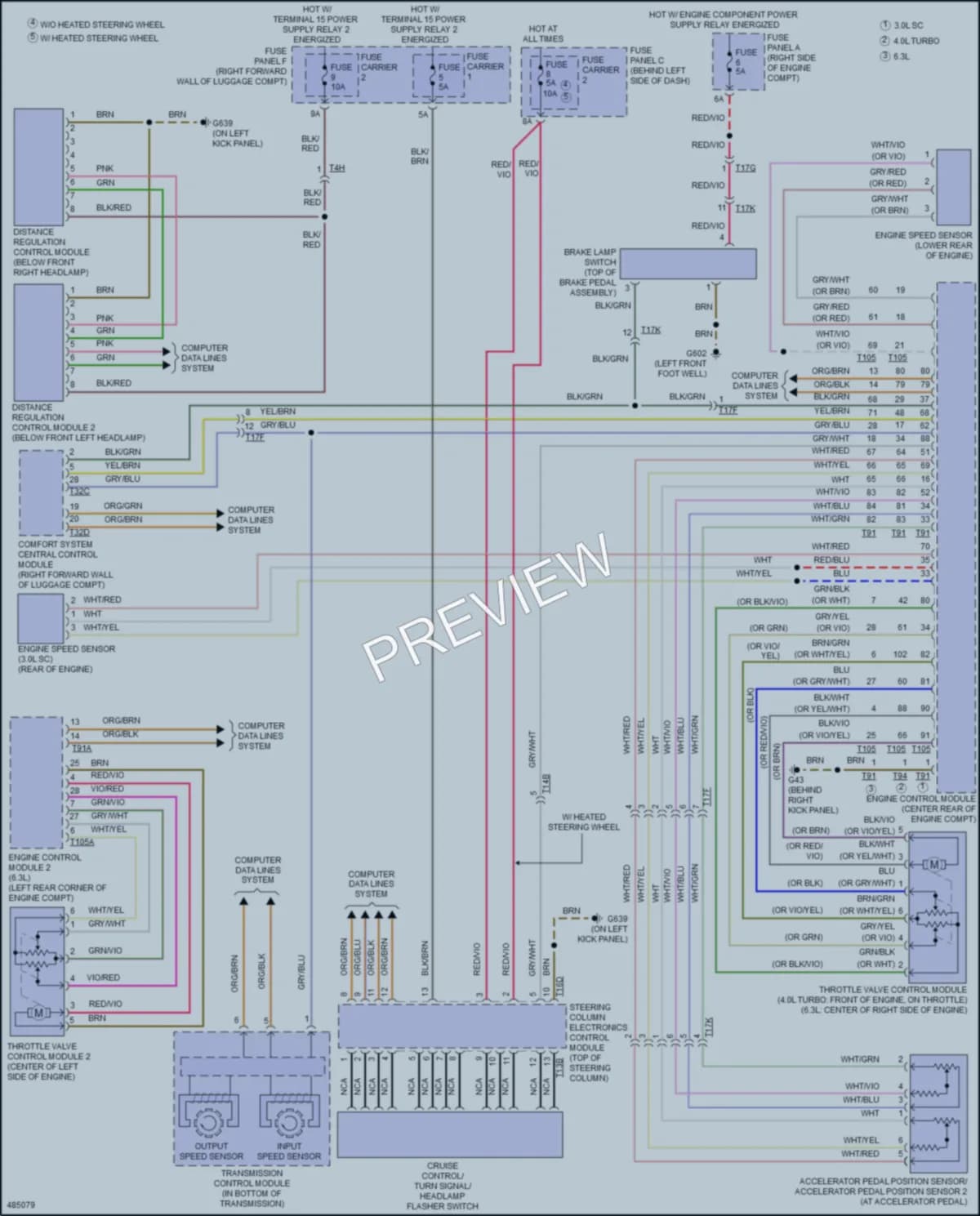 2016 Audi S8 Cruise Control wiring diagram preview