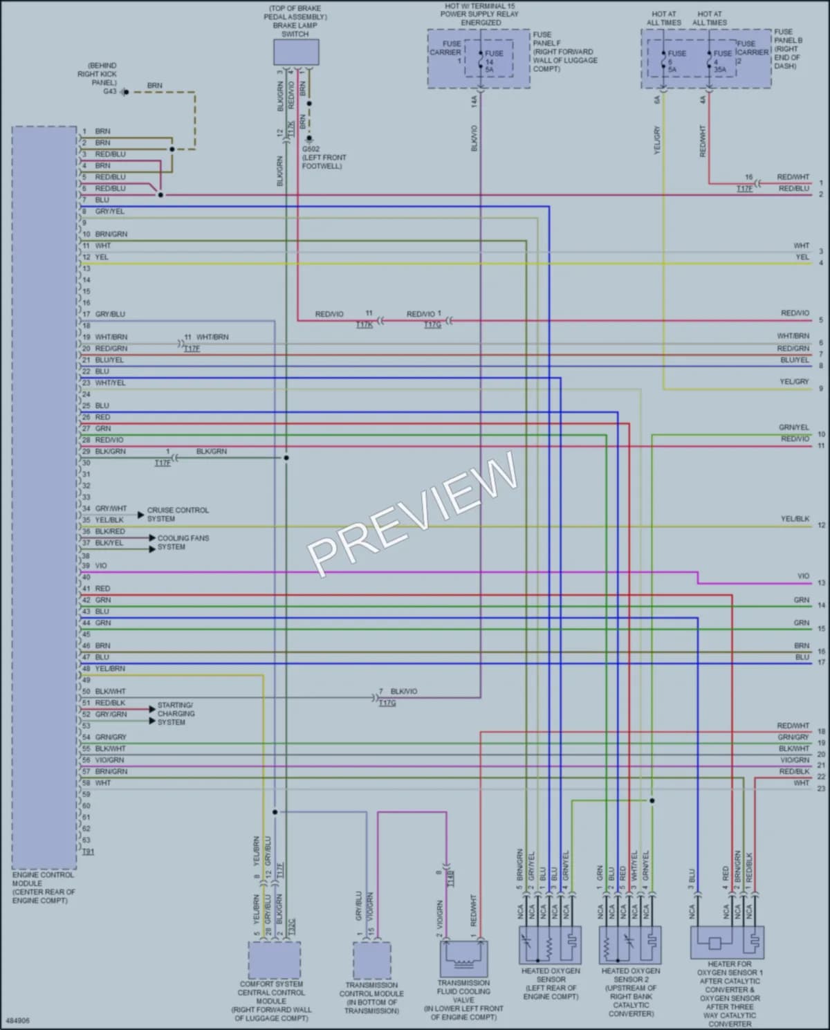 2016 Audi S8 Engine Performance wiring diagram preview