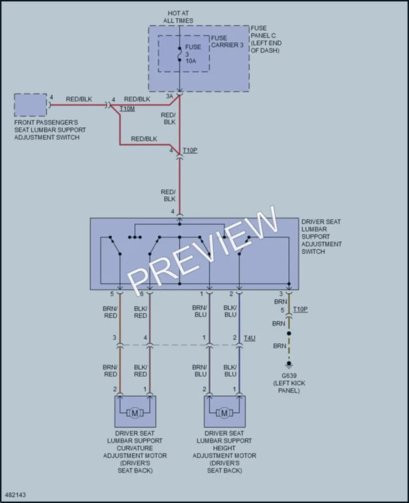 2016 Audi SQ5 Power Seats wiring diagram preview