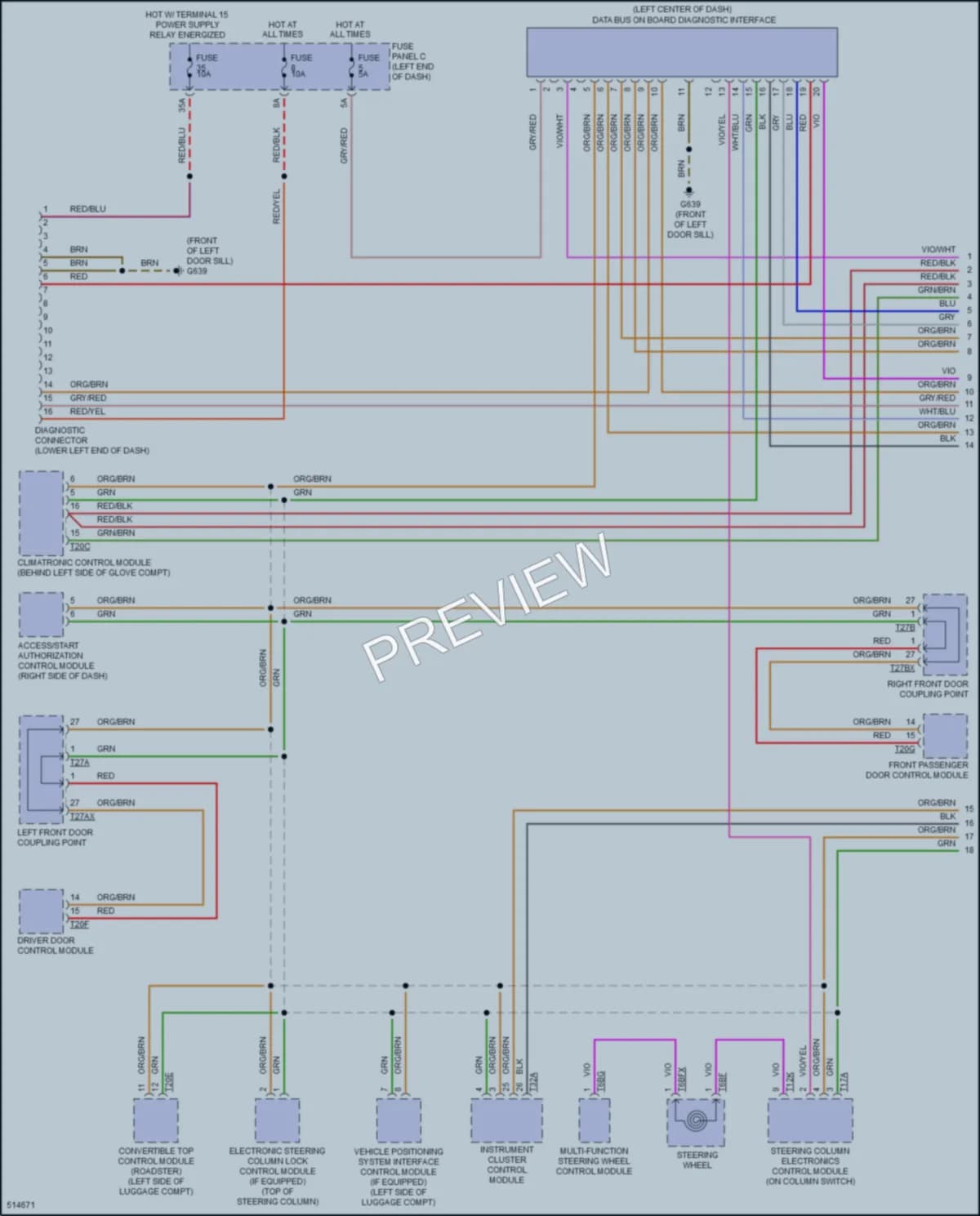 2016 Audi TTS Computer Data Lines wiring diagram preview