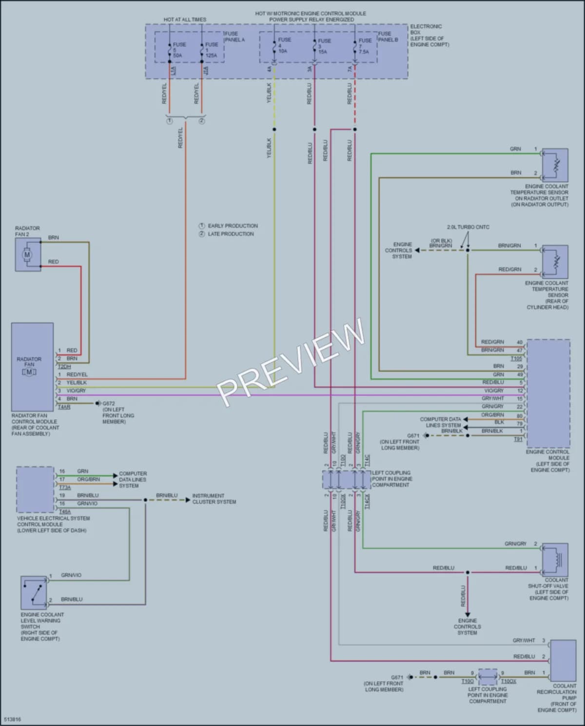 2016 Audi TTS Cooling Fan wiring diagram preview