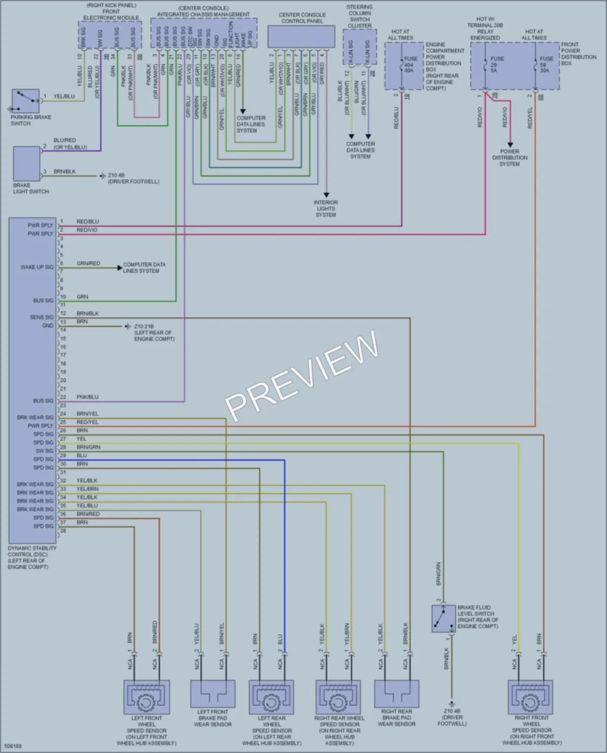 2016 BMW 228i Anti Lock Brakes wiring diagram preview