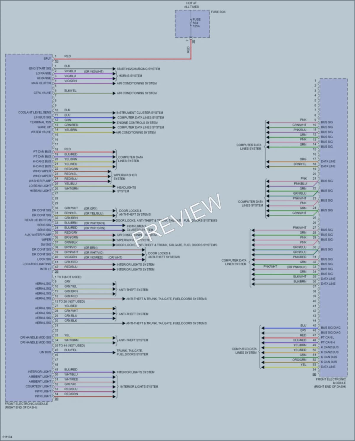 2016 BMW 328i Body Control Modules wiring diagram preview