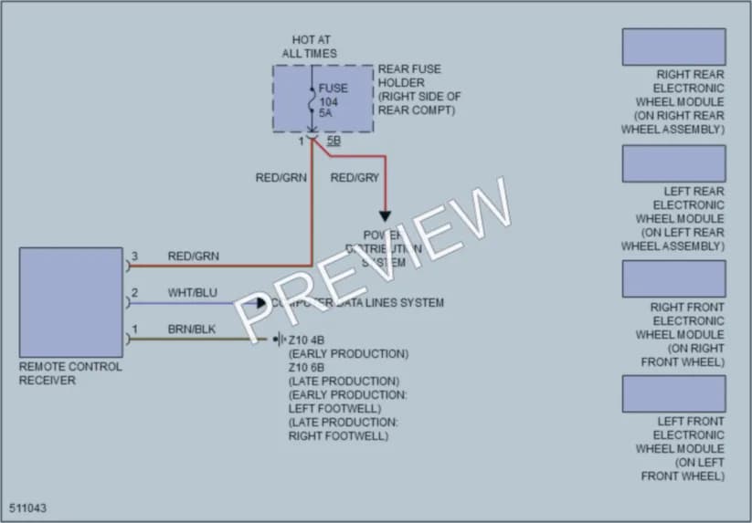 2016 BMW 328i Warning Systems wiring diagram preview