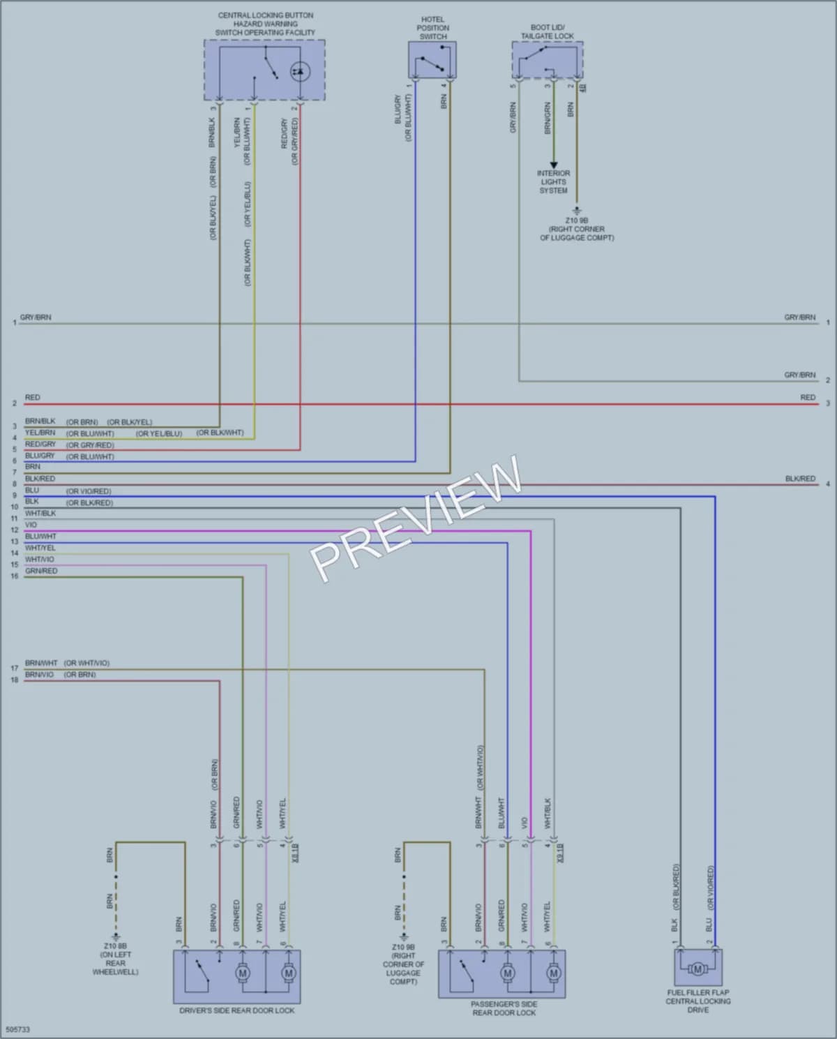 2016 BMW 328iGranTurismo Anti Theft wiring diagram preview