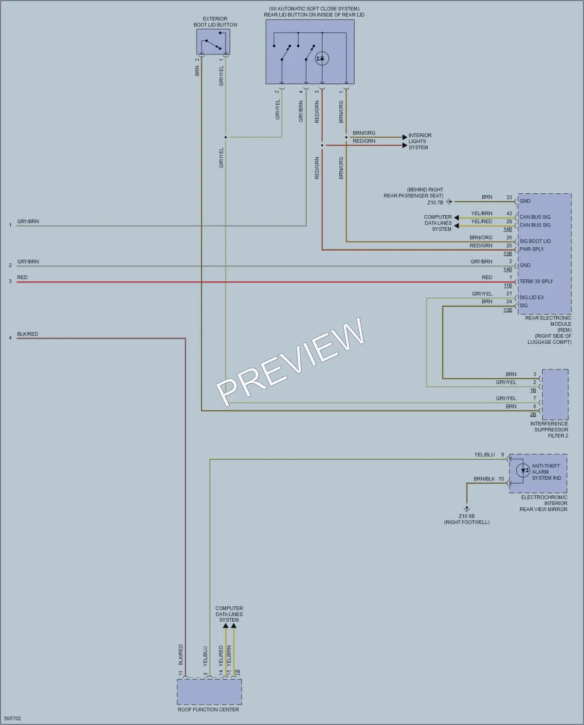 2016 BMW 428iGranCoupe Anti Theft wiring diagram preview