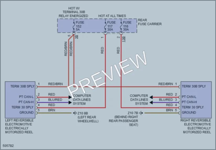 2016 BMW 428iGranCoupe Passive Restraints wiring diagram preview