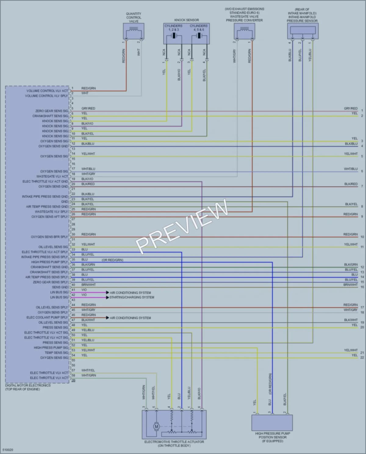 2016 BMW 435i Engine Performance wiring diagram preview