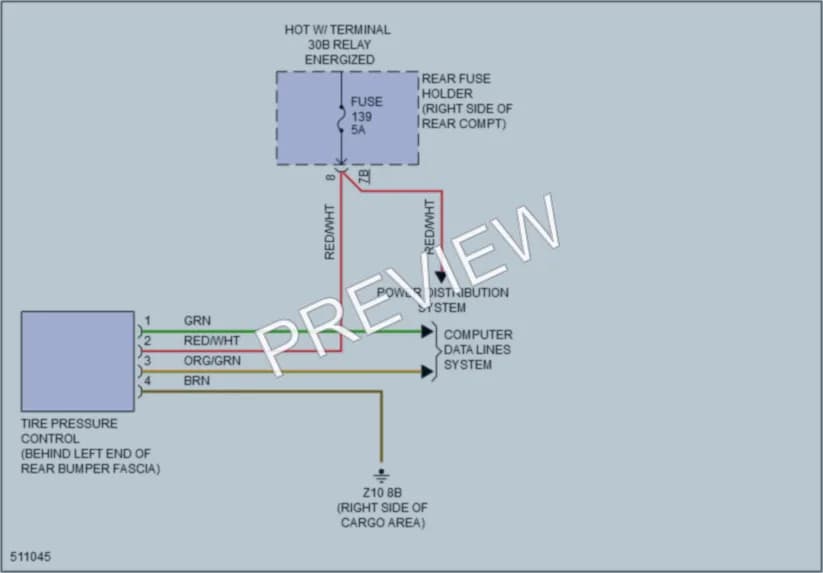 2016 BMW 535d Warning Systems wiring diagram preview