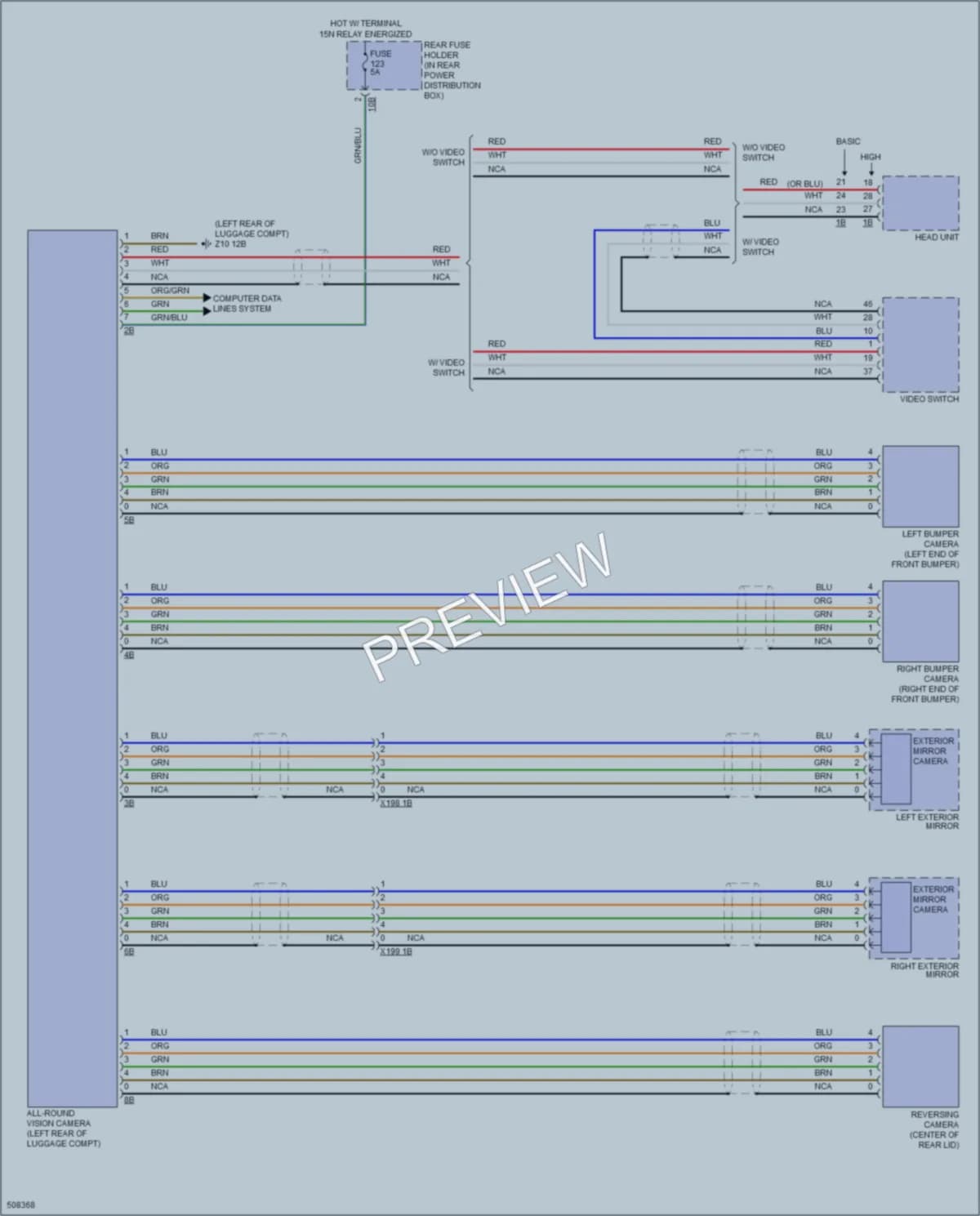2016 BMW 640i Navigation wiring diagram preview