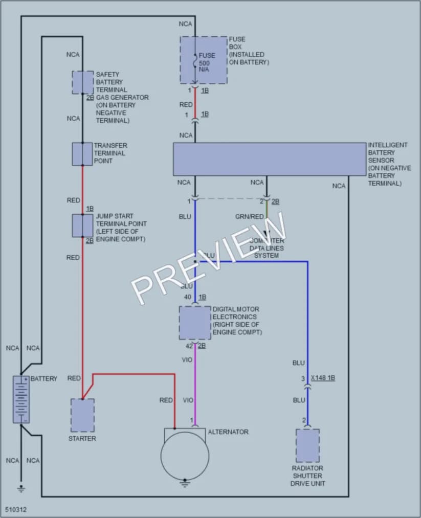 2016 BMW 640i Starting Charging wiring diagram preview