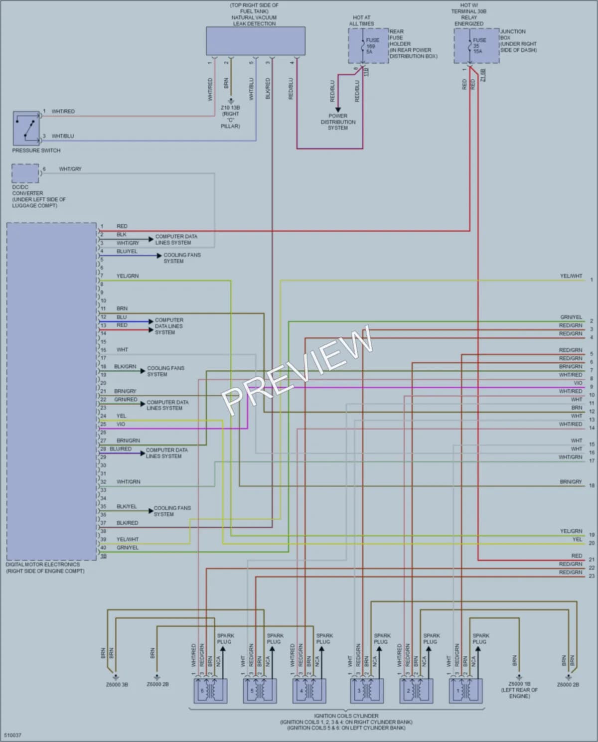 2016 BMW 650i Engine Performance wiring diagram preview