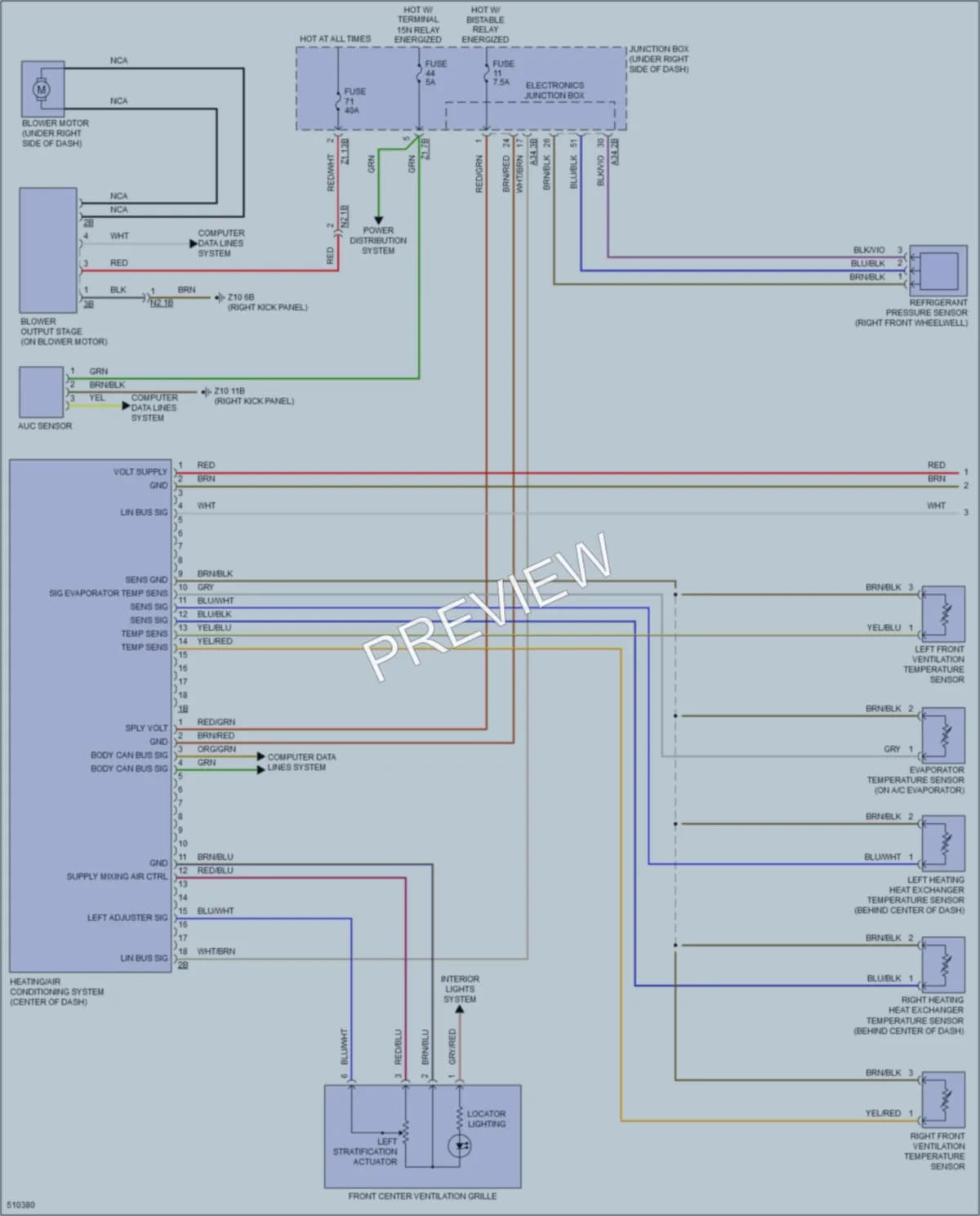 2016 BMW 650iGranCoupe Air Conditioning wiring diagram preview