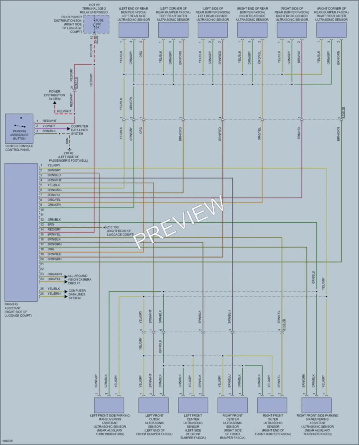 2016 BMW 740i Navigation wiring diagram preview