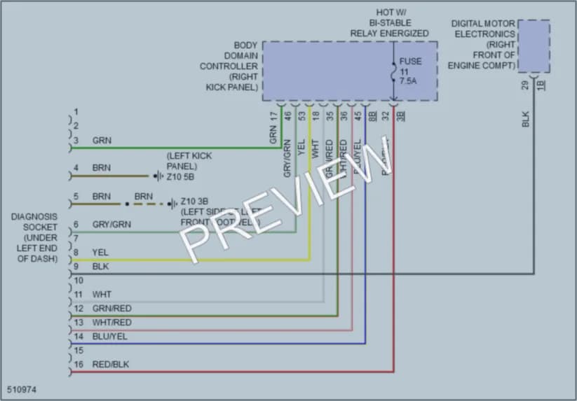 2016 BMW 750i Computer Data Lines wiring diagram preview