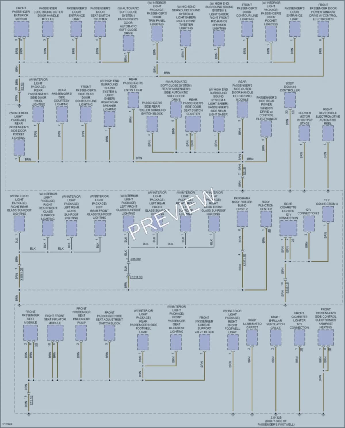 2016 BMW 750i Ground Distribution wiring diagram preview