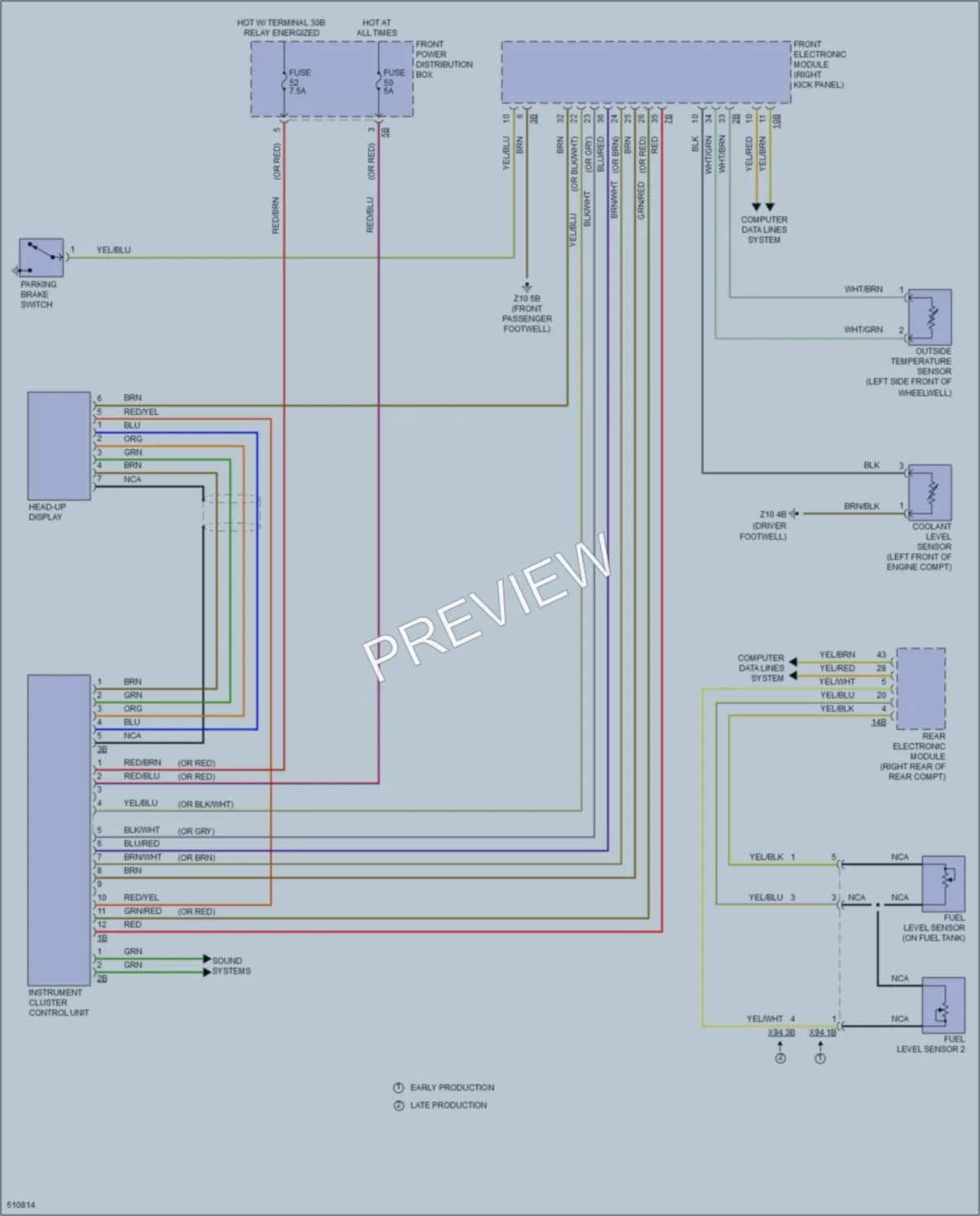 2016 BMW M235i Instrument Cluster wiring diagram preview
