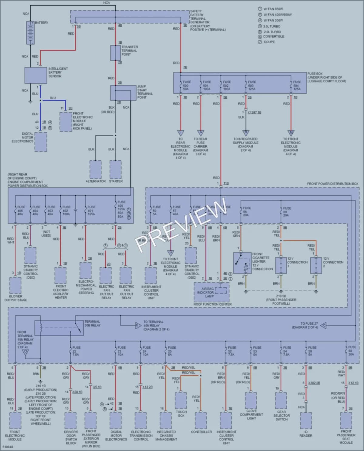2016 BMW M235i Power Distribution wiring diagram preview