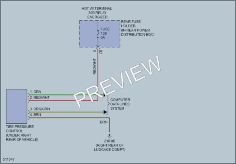 2016 BMW M6 Warning Systems wiring diagram preview