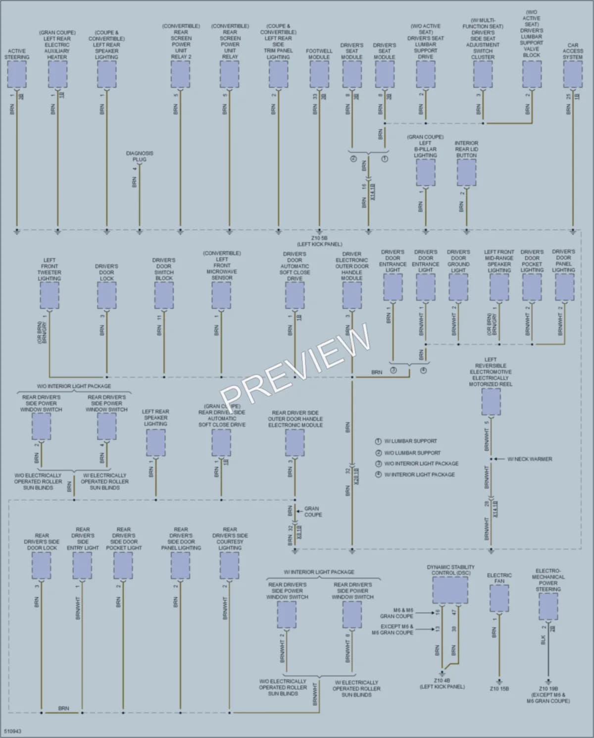 2016 BMW M6GranCoupe Ground Distribution wiring diagram preview