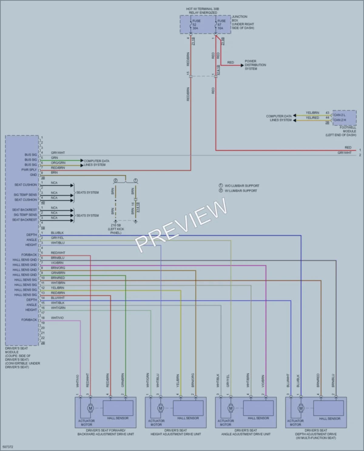 2016 BMW M6GranCoupe Memory Systems wiring diagram preview