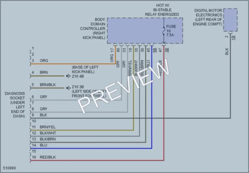 2016 BMW X1 Computer Data Lines wiring diagram preview