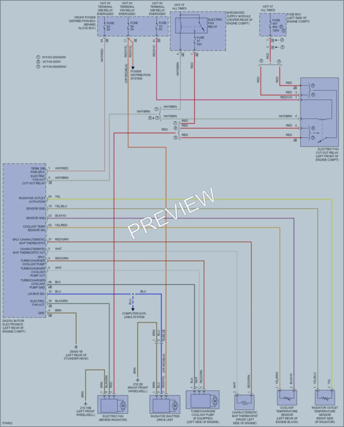 2016 BMW X1 Cooling Fan wiring diagram preview