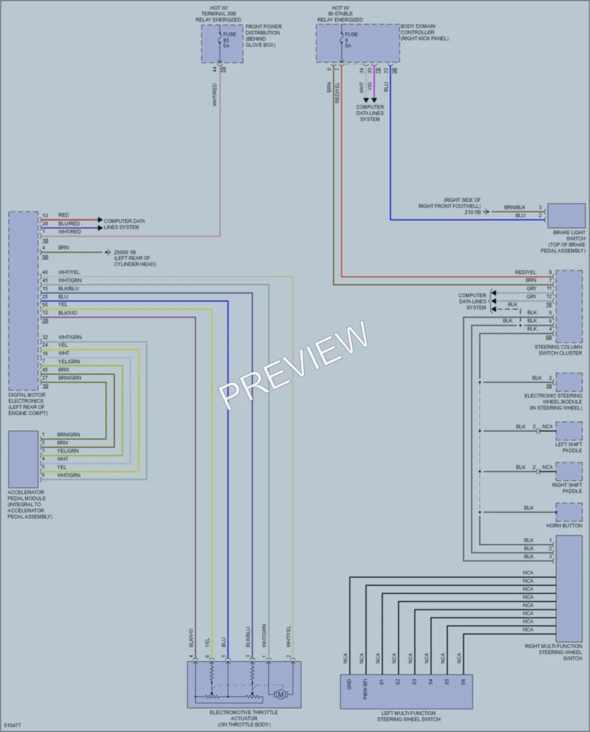 2016 BMW X1 Cruise Control wiring diagram preview