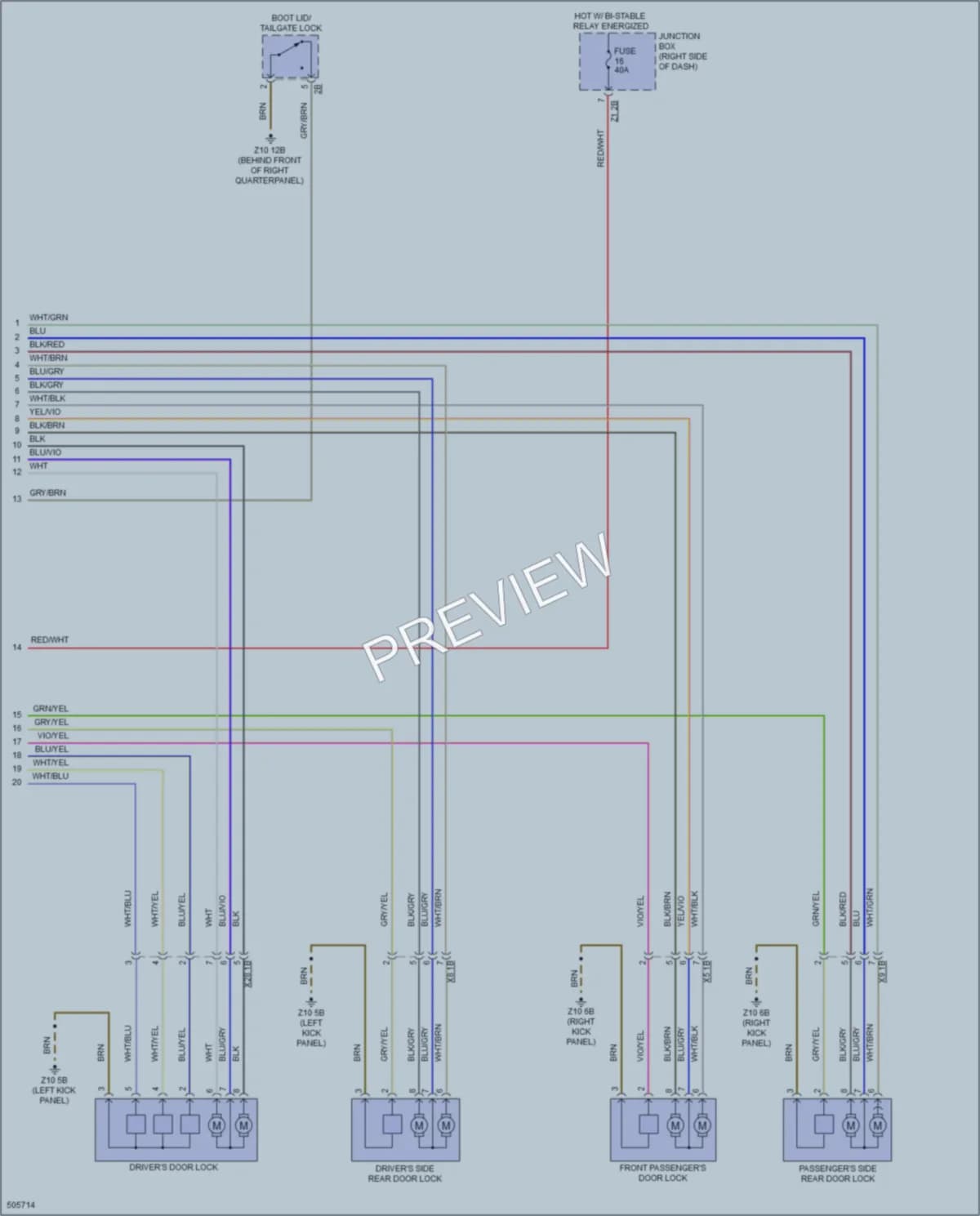 2016 BMW X3 Anti Theft wiring diagram preview